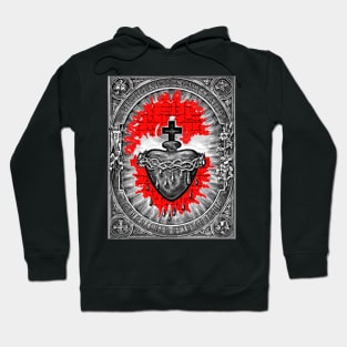 In us the SACRED HEART that endures affliction Hoodie